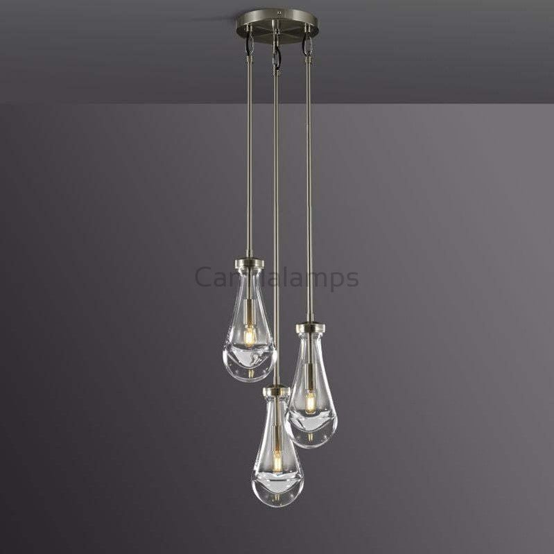 Raindrop 3 - Light Rod Round Chandelier - Camilalamps - CA - RA2023 - C1249