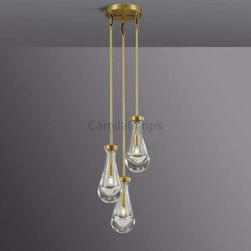 Raindrop 3 - Light Rod Round Chandelier - Camilalamps - CA - RA2023 - C1247