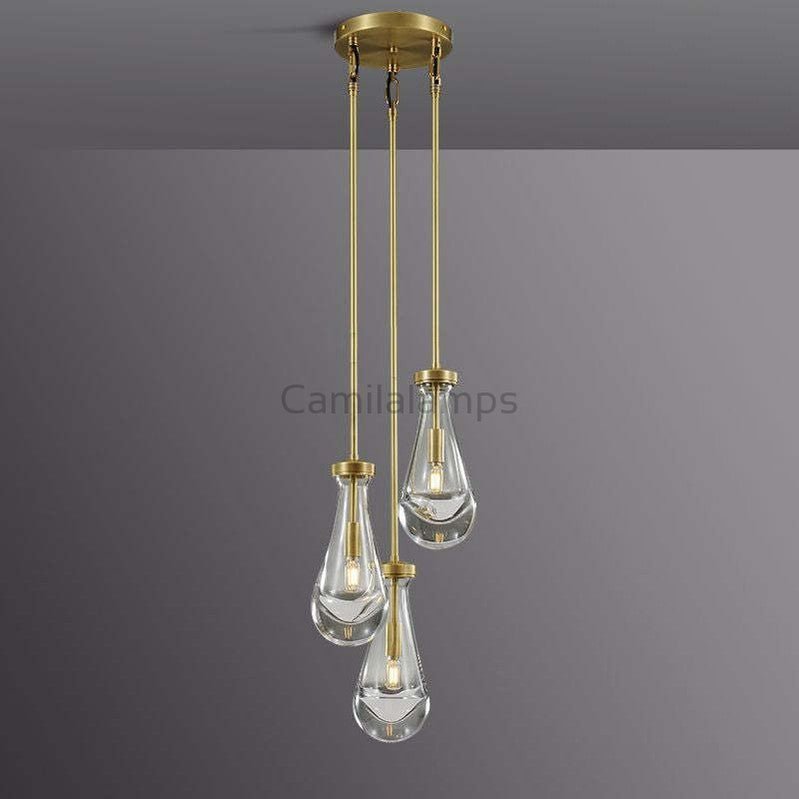 Raindrop 3 - Light Rod Round Chandelier - Camilalamps - Ca-1Ra2023-1C1247