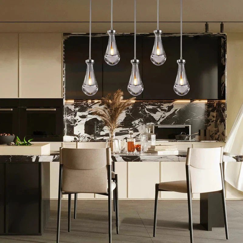 Raindrop 5 - Light Rod Rectangular Chandelier - Camilalamps - CA - RA2023 - C1255