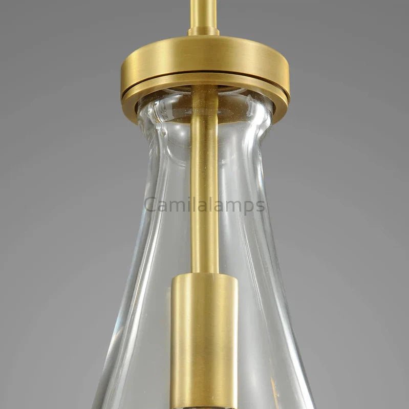 Raindrop 5 - Light Rod Rectangular Chandelier - Camilalamps - CA - RA2023 - C1255