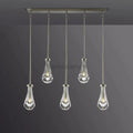 Raindrop 5 - Light Rod Rectangular Chandelier - Camilalamps - CA - RA2023 - C1255