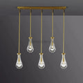 Raindrop 5 - Light Rod Rectangular Chandelier - Camilalamps - CA - RA2023 - C1253