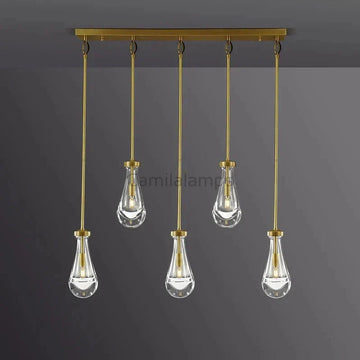 Raindrop 5 - Light Rod Rectangular Chandelier - Camilalamps - Ca-1Ra2023-1C1253