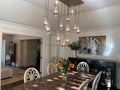Raindrop Glass Linear Chandelier 54