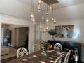 Raindrop Glass Linear Chandelier 54