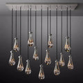 Raindrop Glass Linear Chandelier 54