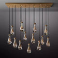Raindrop Glass Linear Chandelier 54