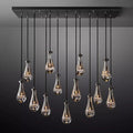 Raindrop Glass Linear Chandelier 54