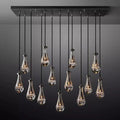 Raindrop Glass Linear Chandelier 54
