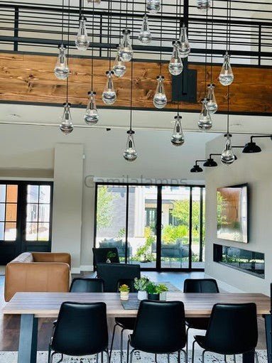 Raindrop Glass Linear Chandelier 72" - Camilalamps - Ca-1CH10172-11