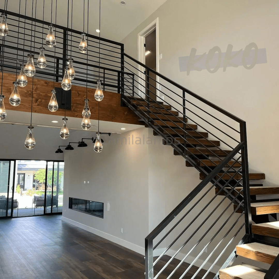 Raindrop Glass Linear Chandelier 72" - Camilalamps - Ca-1CH10172-11