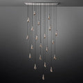 Raindrop Glass Linear Chandelier 72