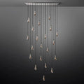 Raindrop Glass Linear Chandelier 72