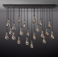 Raindrop Glass Linear Chandelier 72
