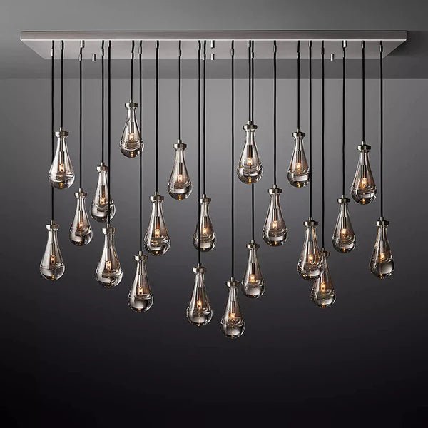 Raindrop Glass Linear Chandelier 72" - Camilalamps - CA - CH10172 - 3