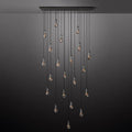 Raindrop Glass Linear Chandelier 72