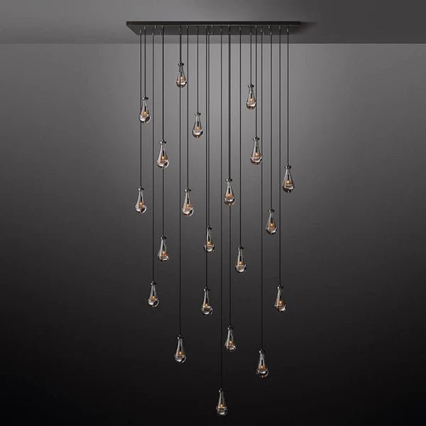 Raindrop Glass Linear Chandelier 72" - Camilalamps - CA - CH10172 - 3