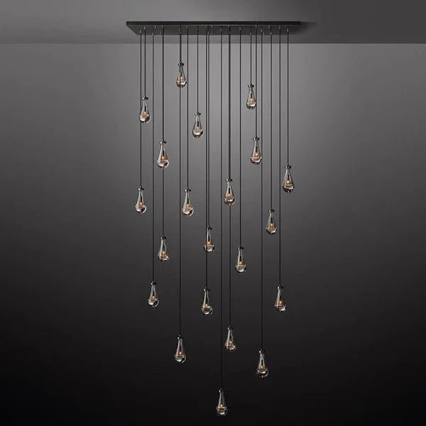 Raindrop Glass Linear Chandelier 72" - Camilalamps - Ca-1CH10172-13