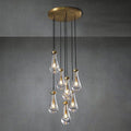 Raindrop Glass Round Chandelier 18