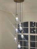 Raindrop Glass Round Chandelier 18