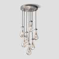 Raindrop Glass Round Chandelier 18
