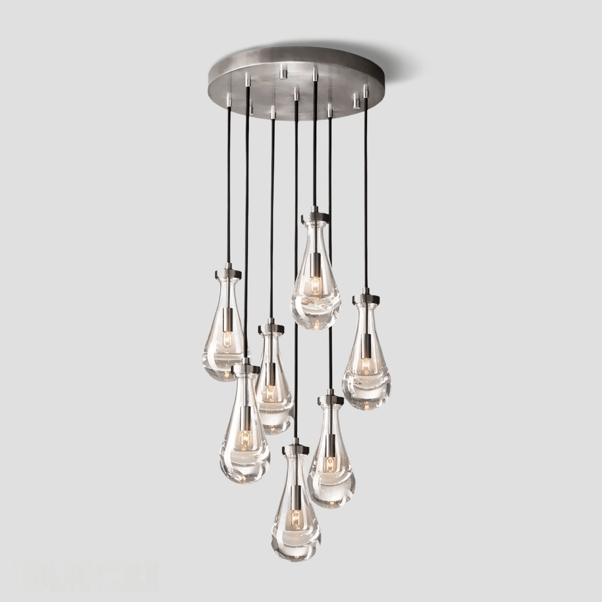 Raindrop Glass Round Chandelier 18" - Camilalamps - Ca-1CH10118-13