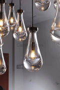 Raindrop Glass Round Chandelier 18