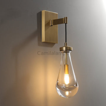 Raindrop Glass Wall Sconce Cord - Camilalamps - CA - WS10101