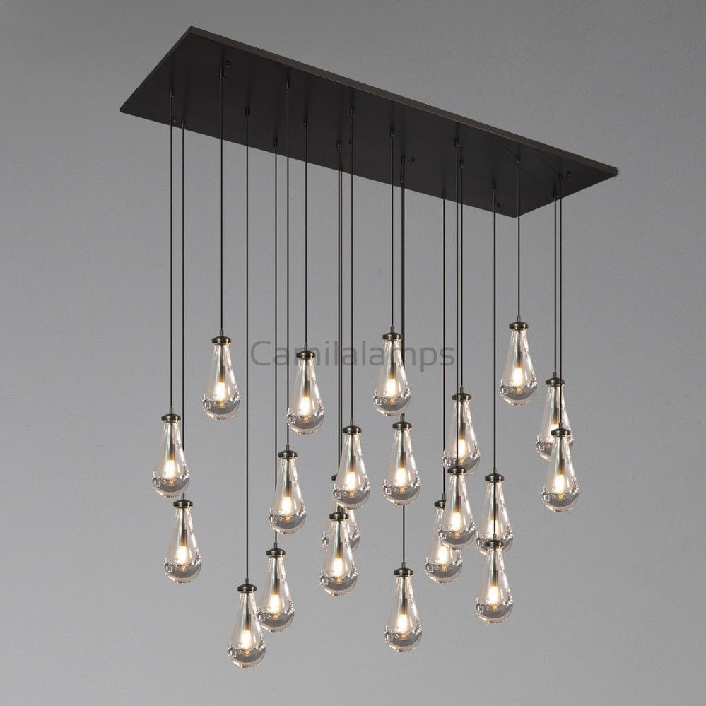 Raindrop Rectangular Chandelier - Camilalamps - CAM1224