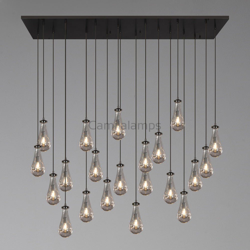 Raindrop Rectangular Chandelier - Camilalamps - CAM1227