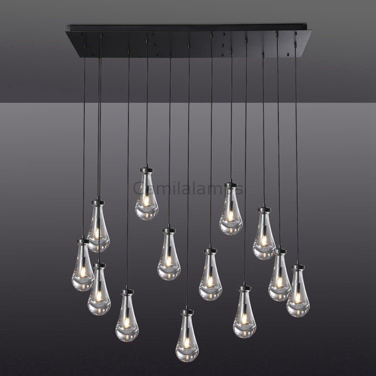 Raindrop Rectangular Chandelier - Camilalamps - CAM1224