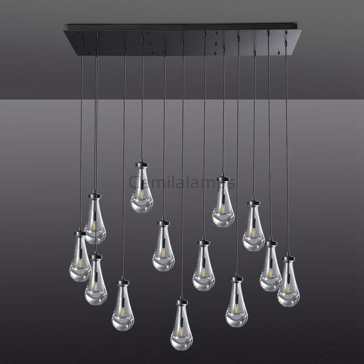 Raindrop Rectangular Chandelier - Camilalamps - CAM1224