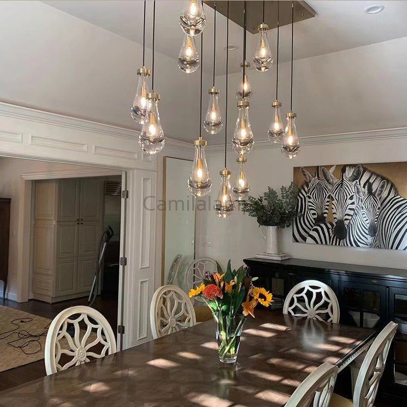 Raindrop Rectangular Chandelier - Camilalamps - CAM1223