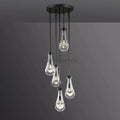 Raindrop Round Chandelier 5 Lights 14