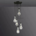 Raindrop Round Chandelier 5 Lights 14