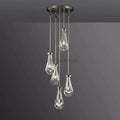 Raindrop Round Chandelier 5 Lights 14