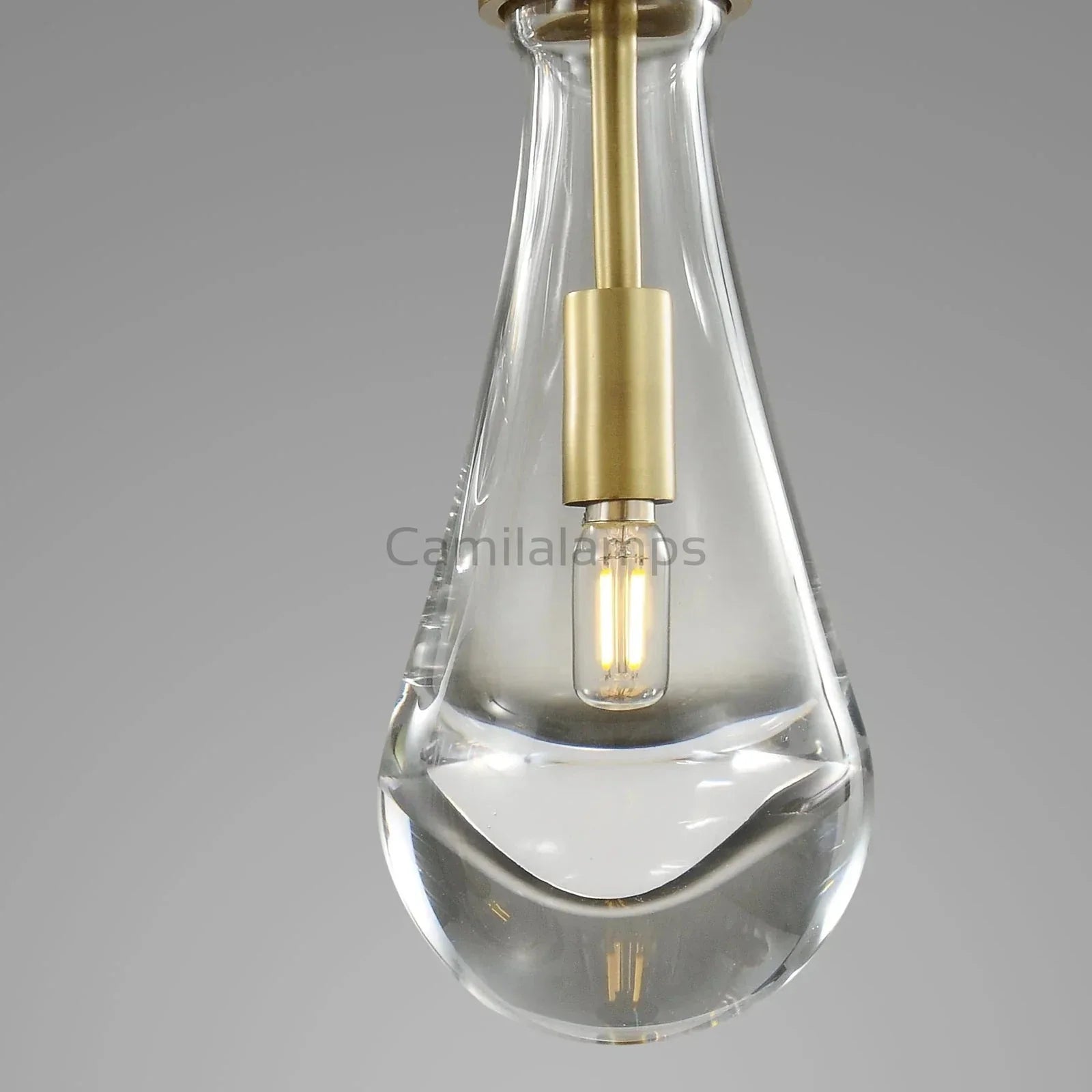 Raindrop Round Chandelier 5 Lights 14"D - Camilalamps - Ca-1Ra2023-1C1259