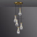 Raindrop Round Chandelier 5 Lights 14