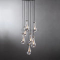 Raindrop Round Chandelier 5 Lights 14