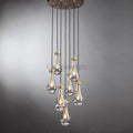 Raindrop Round Chandelier 5 Lights 14