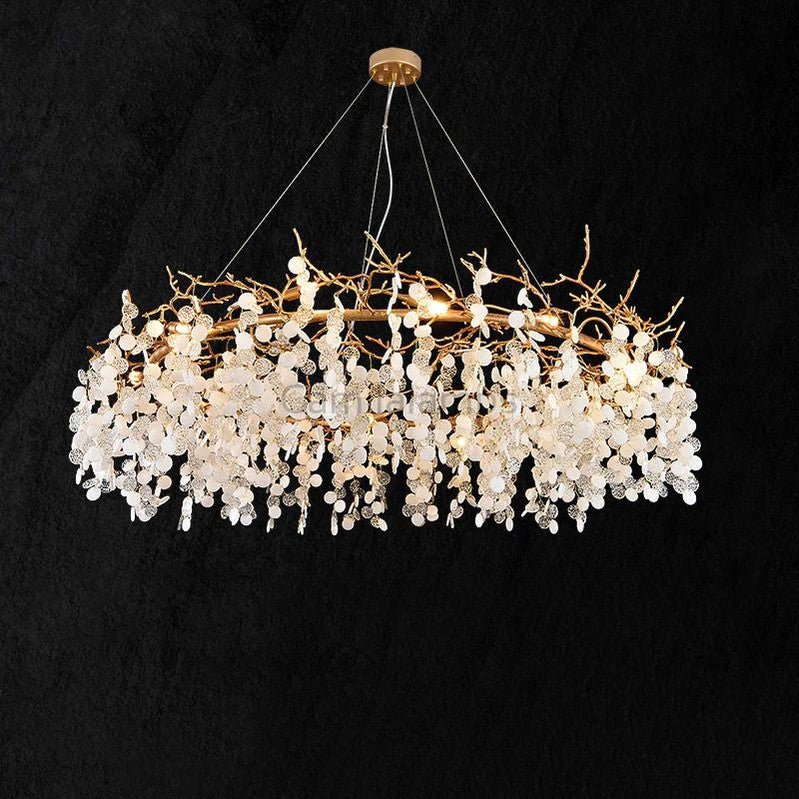 Raphael Round Fortune Tree Branch Chandelier - Camilalamps - CAM - M014