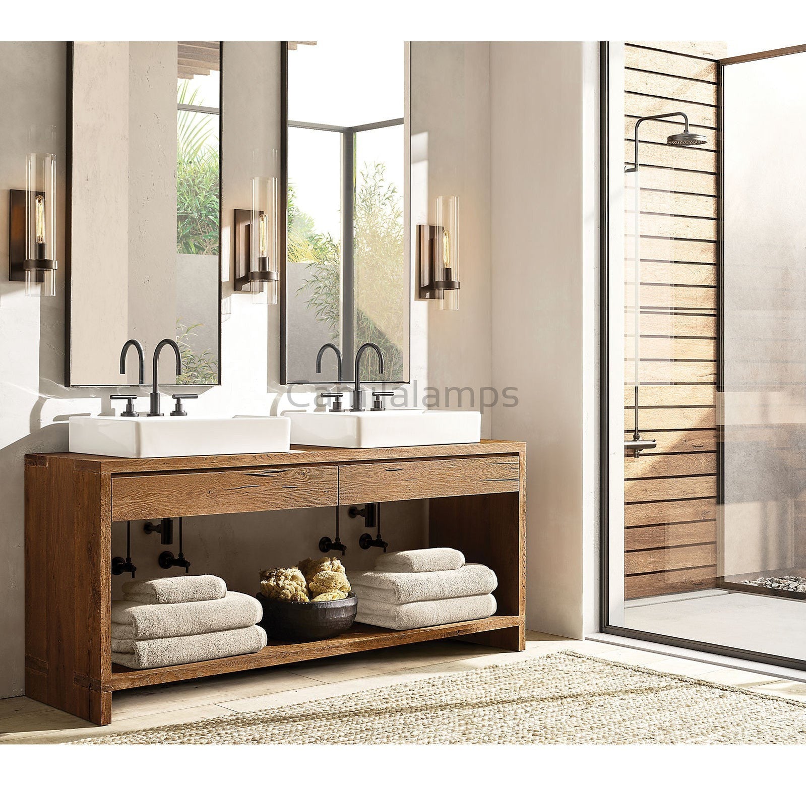 Ravelle Glass Grand Wall Sconce 18"H - Camilalamps - CA - WS20118 - 3