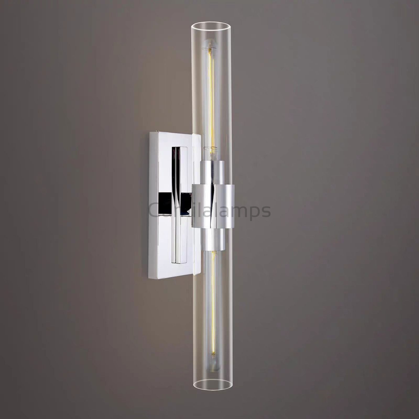 Ravelle Glass Linear Wall Sconce 23”H - Camilalamps - CAC - 81WS45 - 3