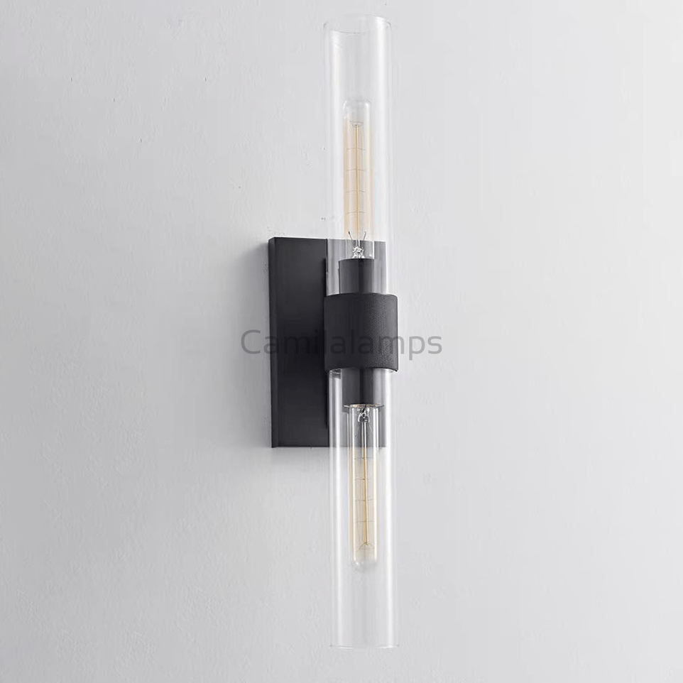 Ravelle Glass Linear Wall Sconce 23”H - Camilalamps - CAC - 81WS45 - 1