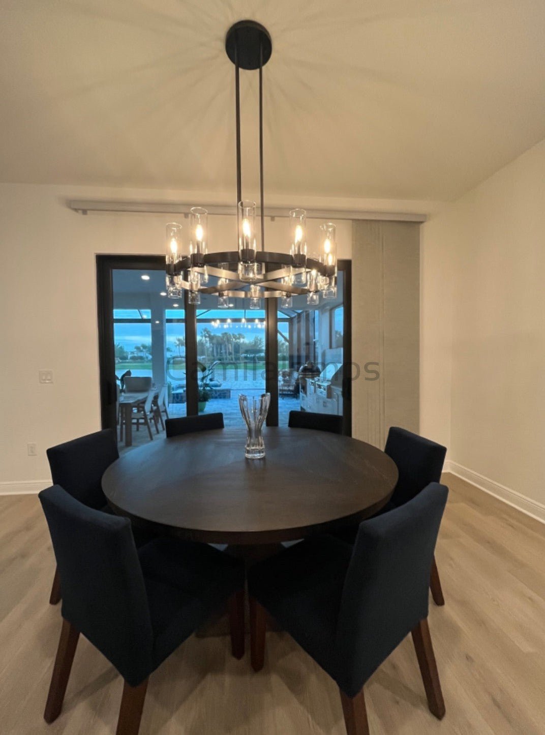 Ravelle Glass Round Chandelier 36" - Camilalamps - Ca-1CH20136-11