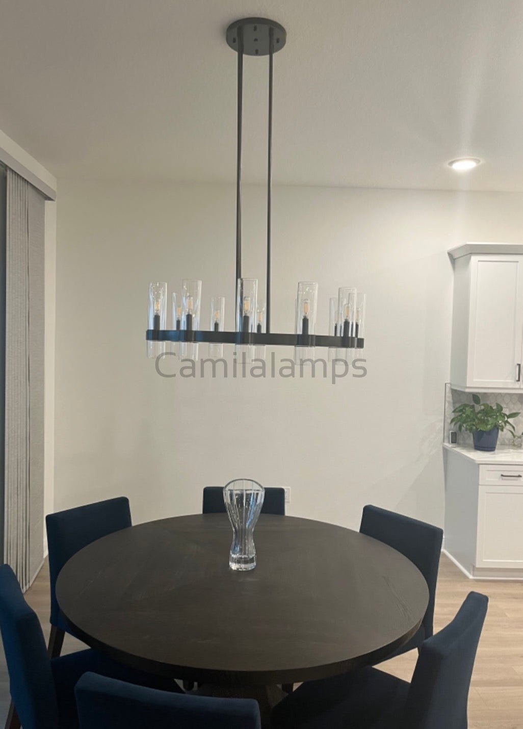 Ravelle Glass Round Chandelier 36" - Camilalamps - CA - CH20136 - 1