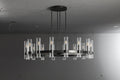 Ravelle Glass Round Chandelier 48