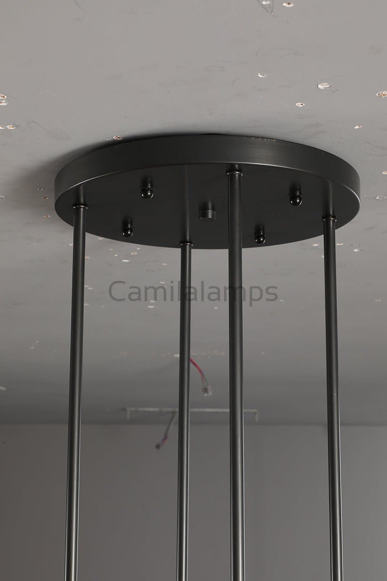 Ravelle Glass Round Chandelier 48" - Camilalamps - CA - CH20148 - 2