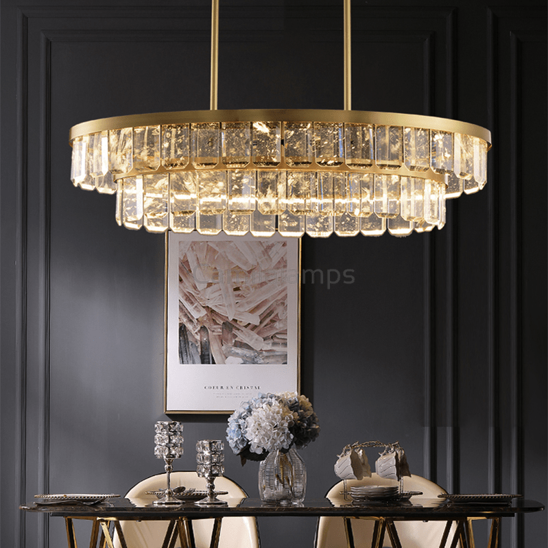 Rebecca Dining Room Crystal Chandelier - Camilalamps - ILM0363